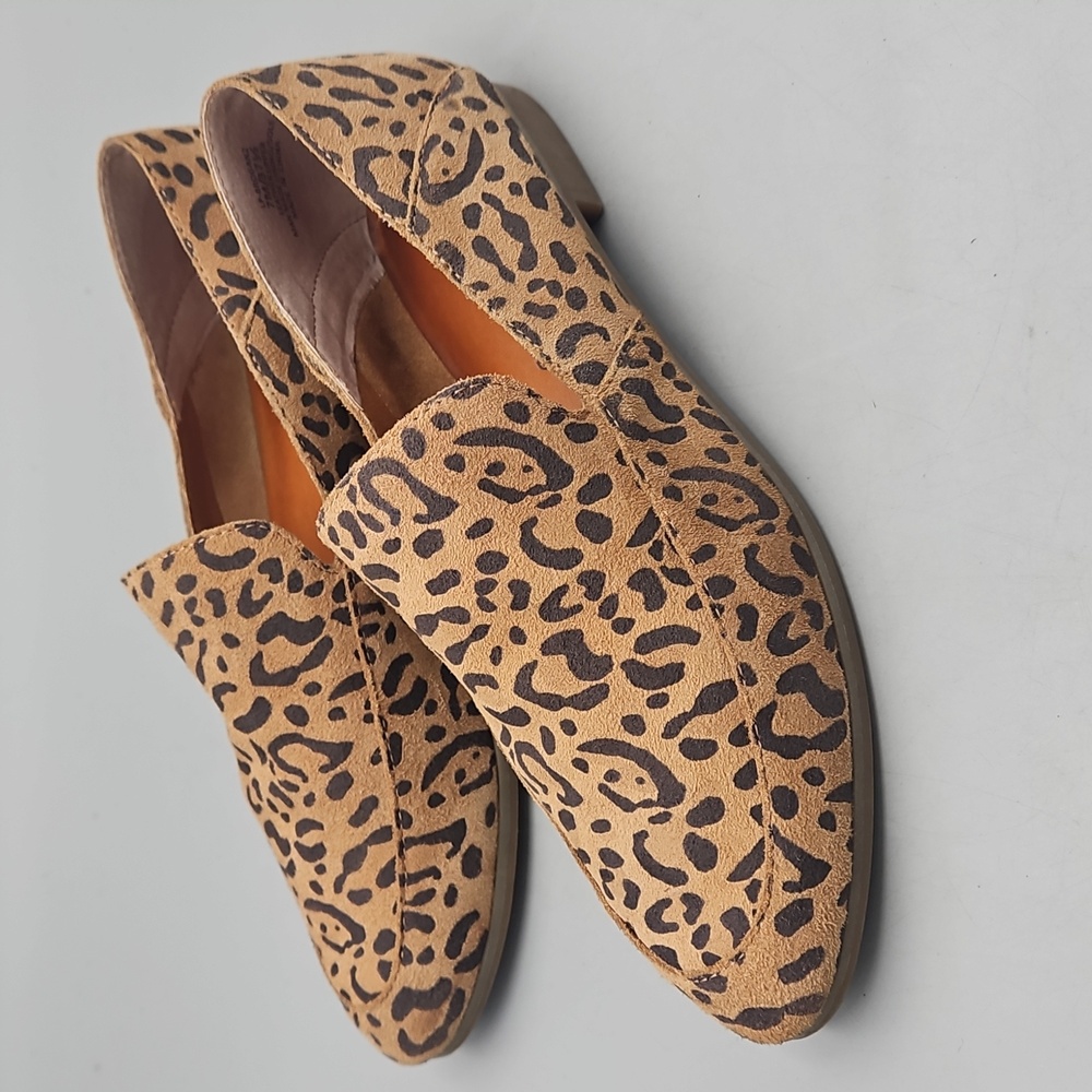 Lucky Brand leather Brogan leopard loafers 7 M